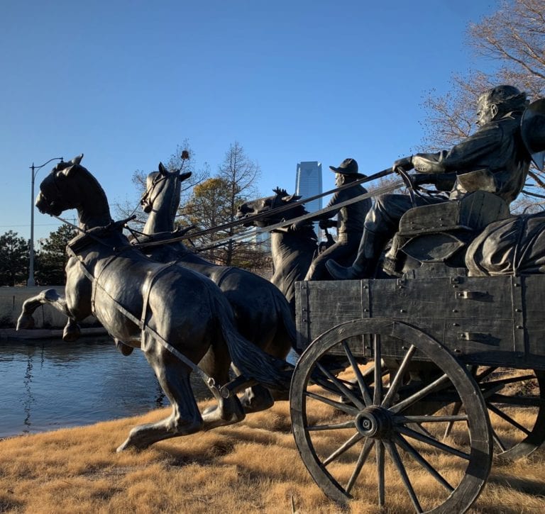 Albums 98+ Pictures centennial land run monument photos Sharp